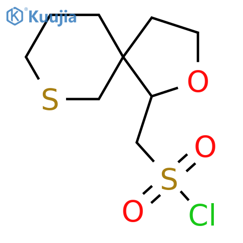 {2-oxa-7-thiaspiro4.5decan-1-yl}methanesulfonyl chloride structure