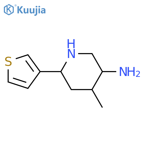 4-methyl-6-(thiophen-3-yl)piperidin-3-amine structure