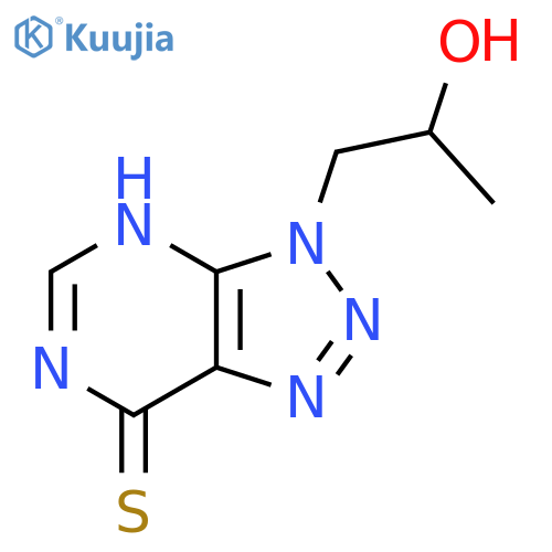 1-{7-sulfanyl-3H-1,2,3triazolo4,5-dpyrimidin-3-yl}propan-2-ol structure