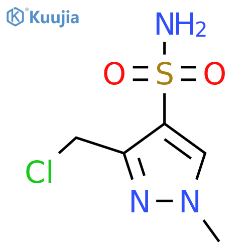 3-(Chloromethyl)-1-methylpyrazole-4-sulfonamide structure