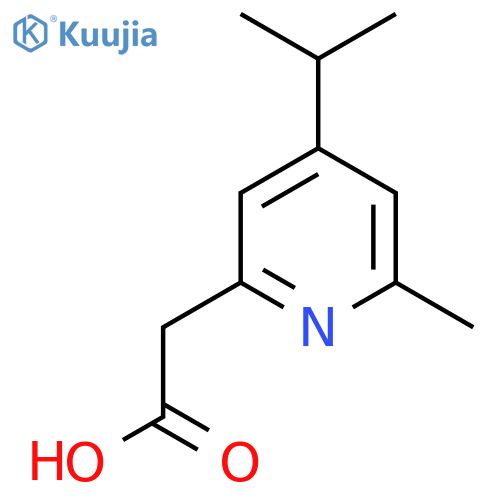 2-6-methyl-4-(propan-2-yl)pyridin-2-ylacetic acid structure