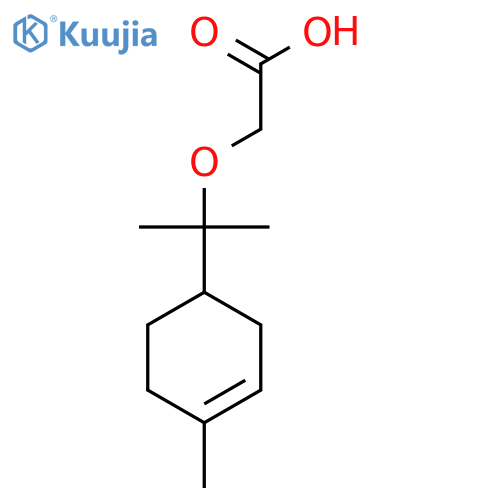 2-{2-(4-methylcyclohex-3-en-1-yl)propan-2-yloxy}acetic acid structure