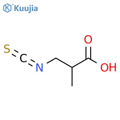 3-isothiocyanato-2-methylpropanoic acid structure