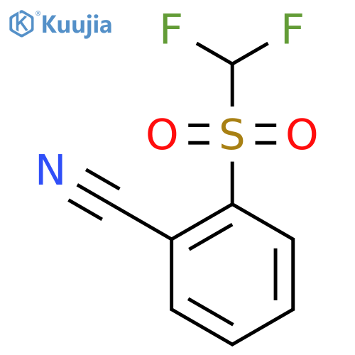 2-Difluoromethanesulfonylbenzonitrile structure