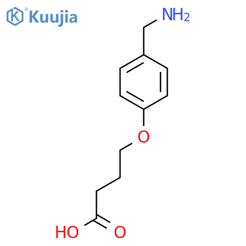 4-4-(aminomethyl)phenoxybutanoic acid structure
