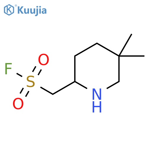(5,5-dimethylpiperidin-2-yl)methanesulfonyl fluoride structure