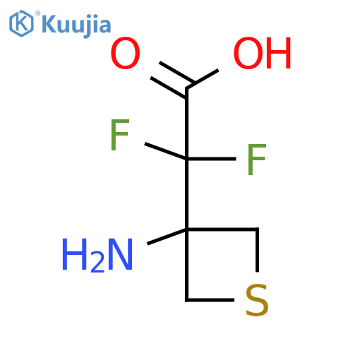 2-(3-aminothietan-3-yl)-2,2-difluoroacetic acid structure