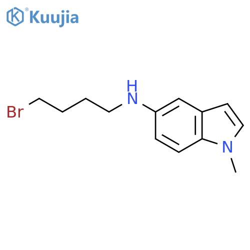 N-(4-bromobutyl)-1-methyl-1H-indol-5-amine structure
