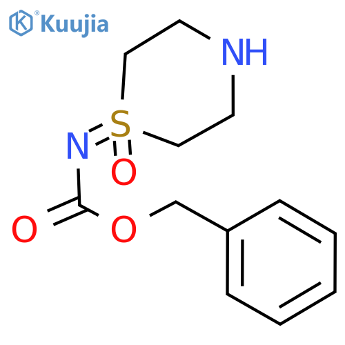 benzyl N-(1-oxo-1lambda6-thiomorpholin-1-ylidene)carbamate structure
