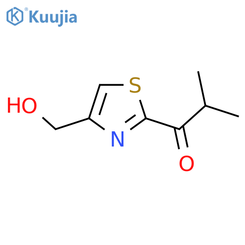 1-4-(hydroxymethyl)-1,3-thiazol-2-yl-2-methylpropan-1-one structure