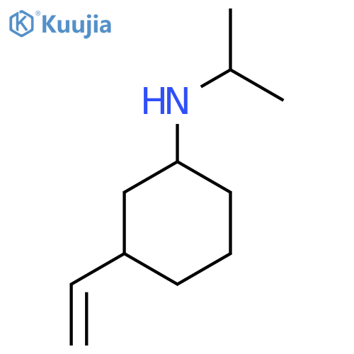 3-ethenyl-N-(propan-2-yl)cyclohexan-1-amine structure