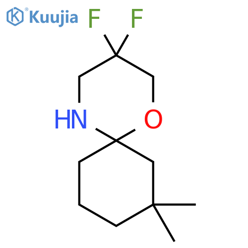 3,3-difluoro-8,8-dimethyl-1-oxa-5-azaspiro5.5undecane structure