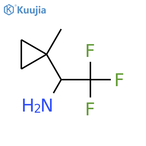 2,2,2-trifluoro-1-(1-methylcyclopropyl)ethan-1-amine structure