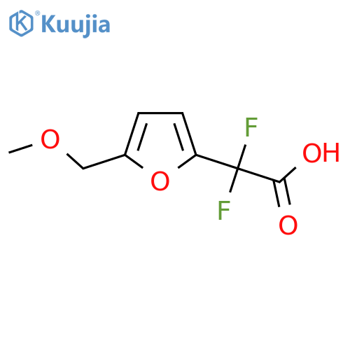 2,2-difluoro-2-5-(methoxymethyl)furan-2-ylacetic acid structure