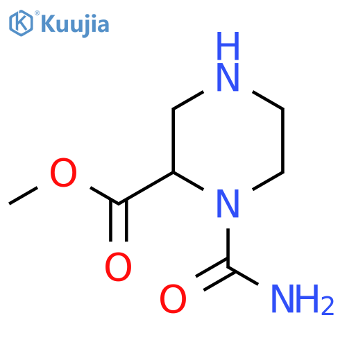 methyl 1-carbamoylpiperazine-2-carboxylate structure