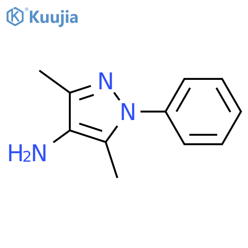 3,5-dimethyl-1-phenyl-1H-pyrazol-4-amine structure
