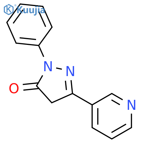 3H-Pyrazol-3-one, 2,4-dihydro-2-phenyl-5-(3-pyridinyl)- structure