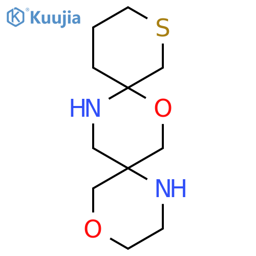 4,8-dioxa-11-thia-1,15-diazadispiro5.2.5^{9}.2^{6}hexadecane structure