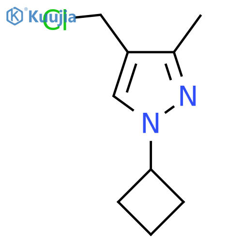 4-(chloromethyl)-1-cyclobutyl-3-methyl-1H-pyrazole structure