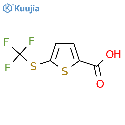 5-(Trifluoromethylsulfanyl)thiophene-2-carboxylic acid structure