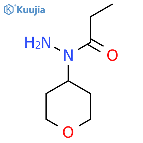 N-(oxan-4-yl)propanehydrazide structure