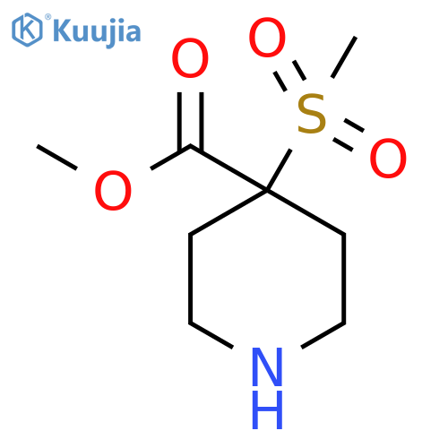 methyl 4-methanesulfonylpiperidine-4-carboxylate structure