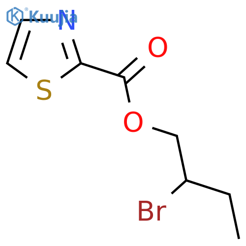 2-bromobutyl 1,3-thiazole-2-carboxylate structure