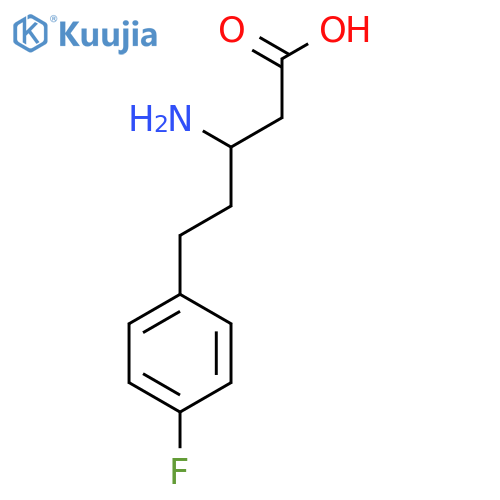 3-Amino-5-(4-fluorophenyl)pentanoic acid structure