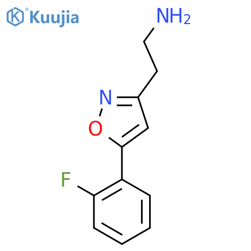 2-5-(2-fluorophenyl)-1,2-oxazol-3-ylethan-1-amine structure