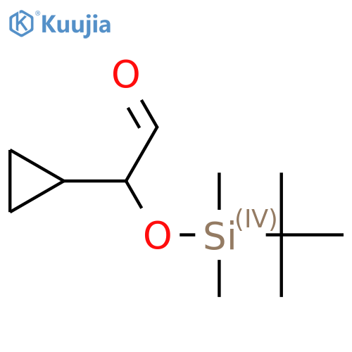 2-[(tert-butyldimethylsilyl)oxy]-2-cyclopropylacetaldehyde structure