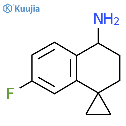 7'-fluoro-3',4'-dihydro-2'H-spirocyclopropane-1,1'-naphthalene-4'-amine structure