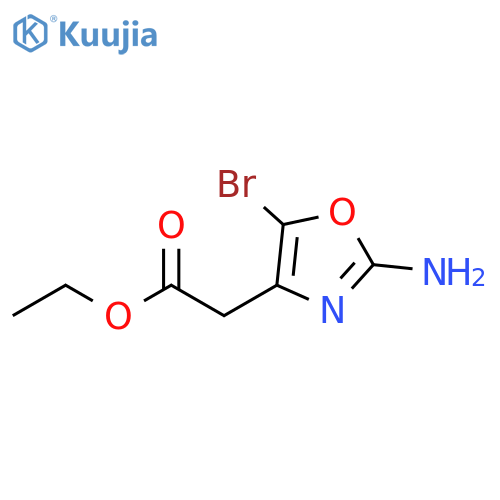 ethyl 2-(2-amino-5-bromooxazol-4-yl)acetate structure
