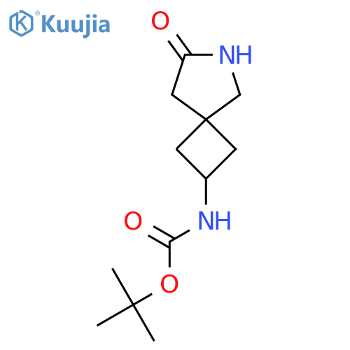 tert-butyl N-{7-oxo-6-azaspiro3.4octan-2-yl}carbamate structure
