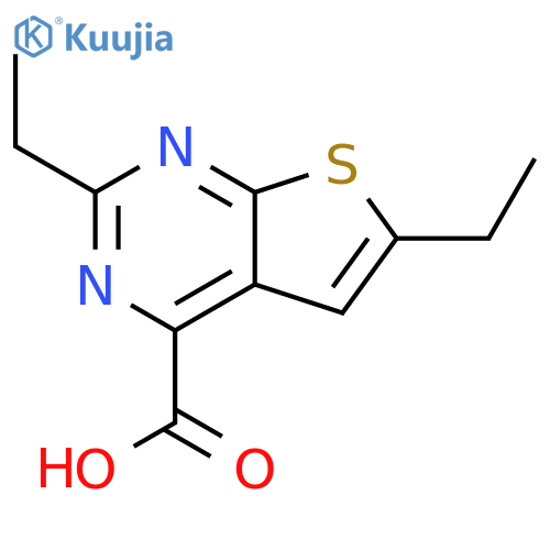 2,6-diethylthieno2,3-dpyrimidine-4-carboxylic acid structure