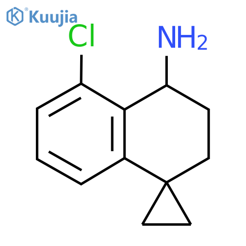 5'-chloro-3',4'-dihydro-2'H-spirocyclopropane-1,1'-naphthalene-4'-amine structure