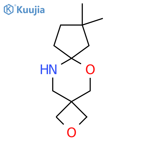 9,9-dimethyl-2,6-dioxa-12-azadispiro3.2.4^{7}.2^{4}tridecane structure
