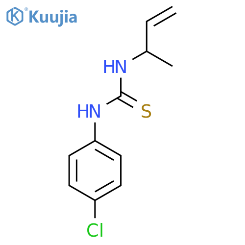 3-(but-3-en-2-yl)-1-(4-chlorophenyl)thiourea structure