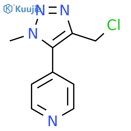4-4-(chloromethyl)-1-methyl-1H-1,2,3-triazol-5-ylpyridine structure