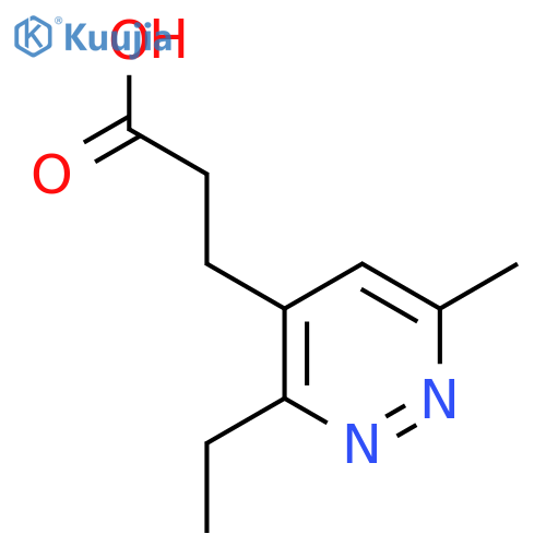 3-(3-Ethyl-6-methylpyridazin-4-yl)propanoic acid structure