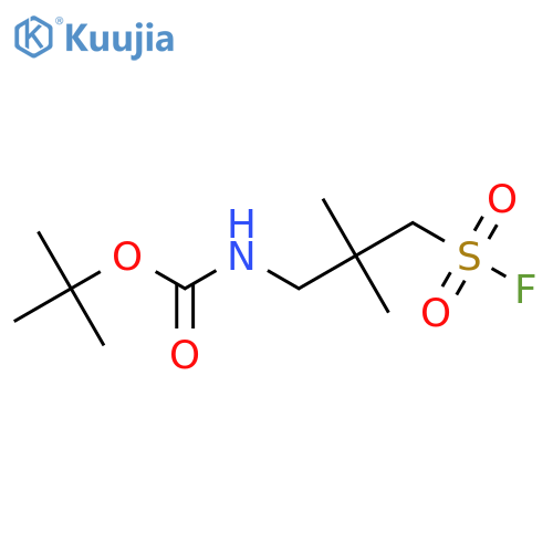 tert-butyl N-3-(fluorosulfonyl)-2,2-dimethylpropylcarbamate structure