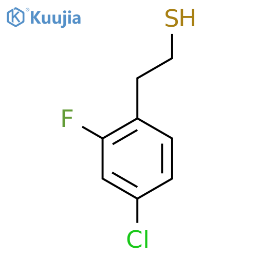 2-(4-chloro-2-fluorophenyl)ethane-1-thiol structure