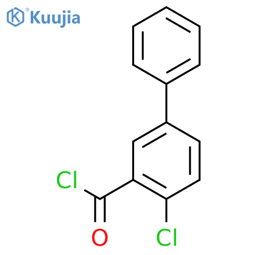 2-chloro-5-phenylbenzoyl chloride structure
