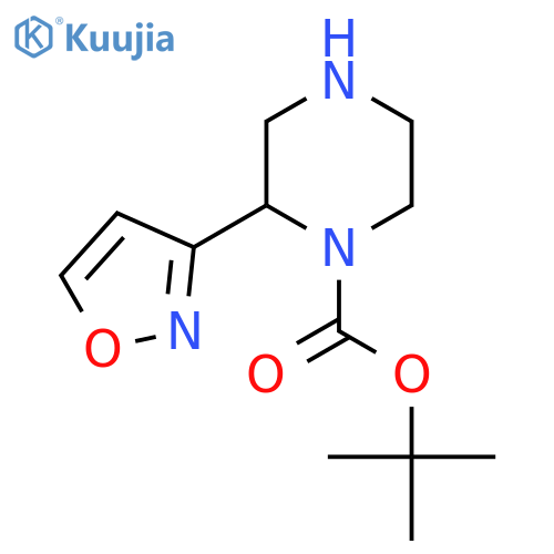 tert-butyl 2-(1,2-oxazol-3-yl)piperazine-1-carboxylate structure