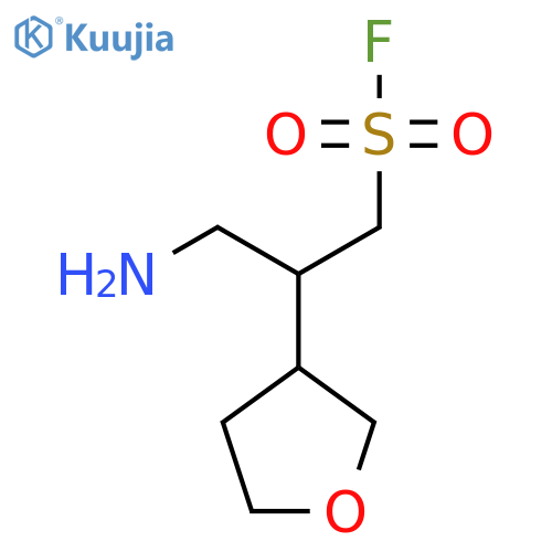 3-amino-2-(oxolan-3-yl)propane-1-sulfonyl fluoride structure