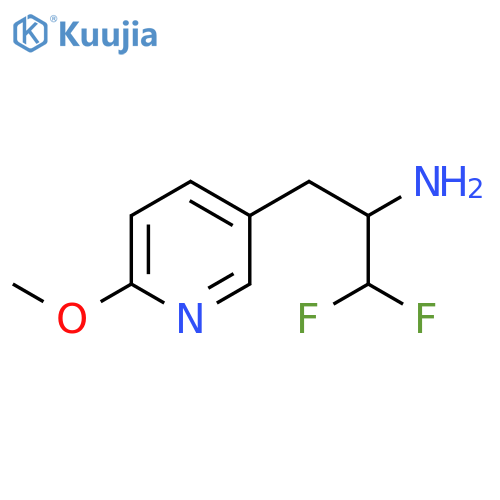 1,1-difluoro-3-(6-methoxypyridin-3-yl)propan-2-amine structure