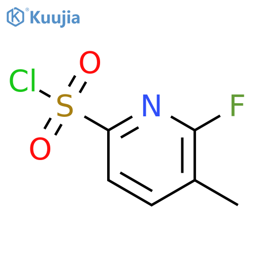 6-fluoro-5-methylpyridine-2-sulfonyl chloride structure