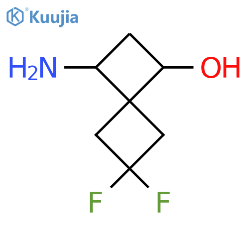 3-amino-6,6-difluorospiro3.3heptan-1-ol structure