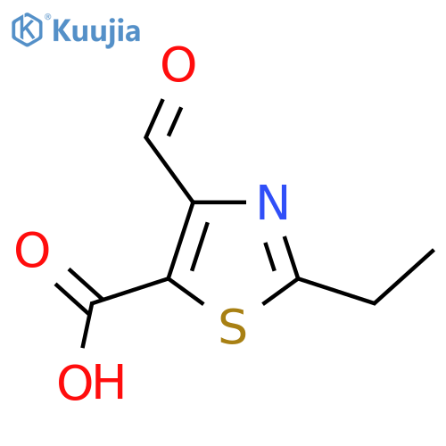 2-ethyl-4-formyl-1,3-thiazole-5-carboxylic acid structure
