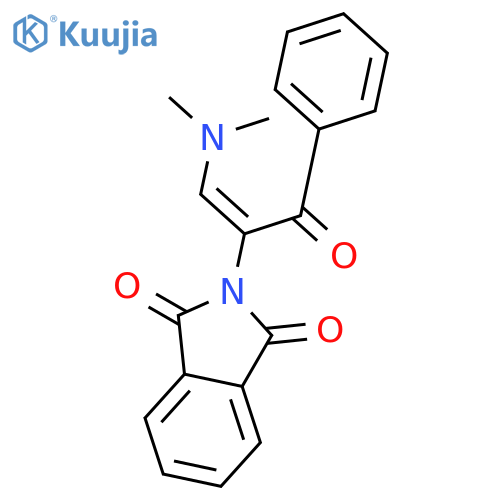 2-1-(dimethylamino)-3-oxo-3-phenylprop-1-en-2-yl-2,3-dihydro-1H-isoindole-1,3-dione structure