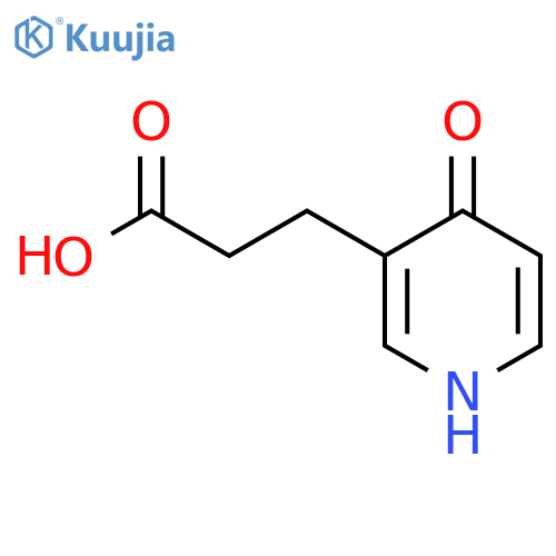 3-(4-oxo-1,4-dihydropyridin-3-yl)propanoic acid structure